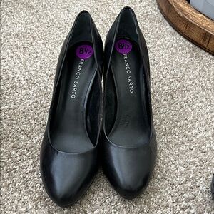 Franco Sarto Black Heels Classic Professional Pumps